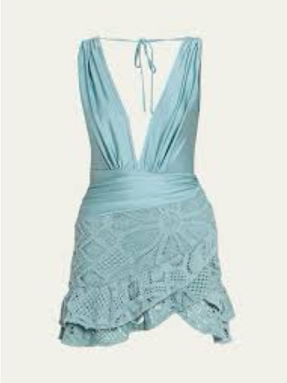 PatBO x Camila Coelho Crochet Mini Swim Dress